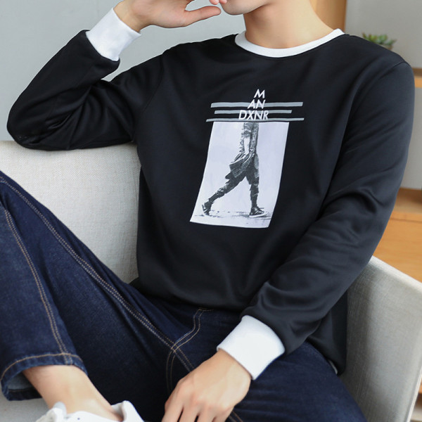 Alkalmi férfi blúz három színben rátéttel és ovális nyakkivágással