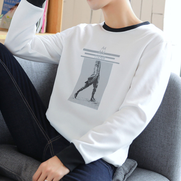 Alkalmi férfi blúz három színben rátéttel és ovális nyakkivágással