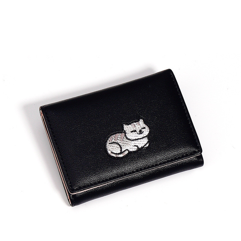 Napi női pénztárca hat színben hímzéssel