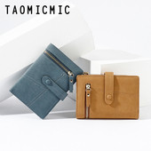 Napi női pénztárca cipzárral és gombbal, nyolc színben