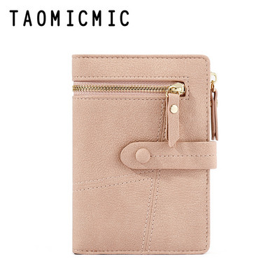 Napi női pénztárca cipzárral és gombbal, nyolc színben