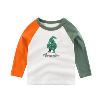 Детска блуза за момчета в два цвята с различни апликации
