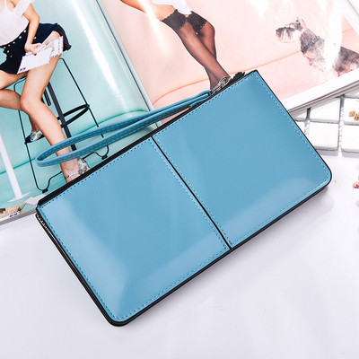 Ежедневно дамско портмоне с дръжка и цип в няколко цвята 