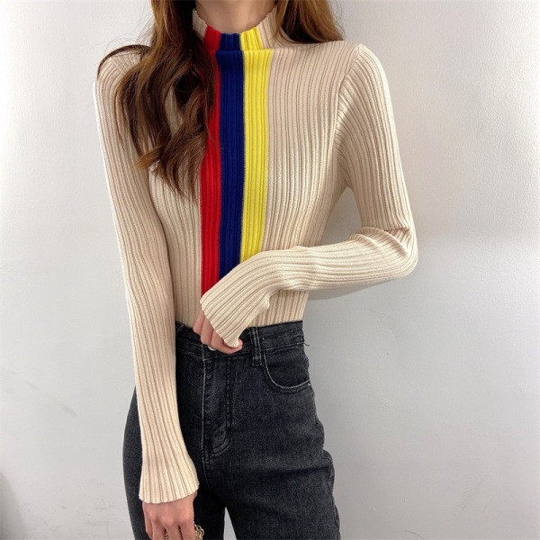 Γυναικεία μπλούζα με κολάρο σε τρία χρώματα