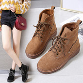 Velúr női csizma lapos talppal, télre is alkalmas