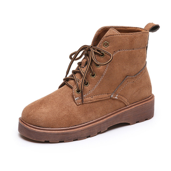 Velúr női csizma lapos talppal, télre is alkalmas