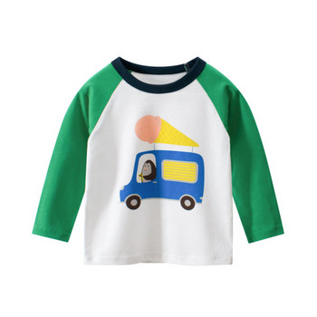 Детска блуза за момчета в три цвята с различни апликации