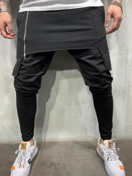Νέο μοντέλο ανδρικό αθλητικό παντελόνι casual με φερμουάρ σε τρία χρώματα