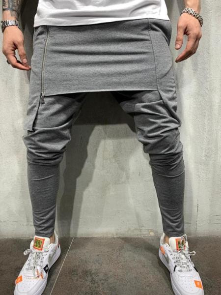 Νέο μοντέλο ανδρικό αθλητικό παντελόνι casual με φερμουάρ σε τρία χρώματα