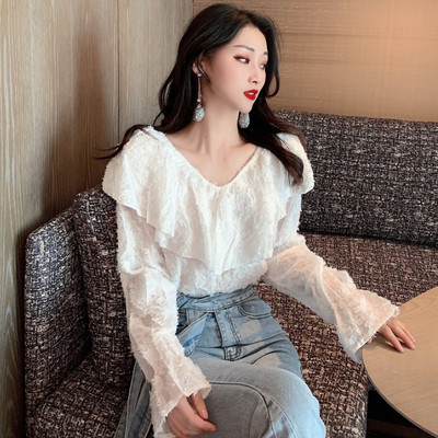 Modern női blúz fehér és fekete színben