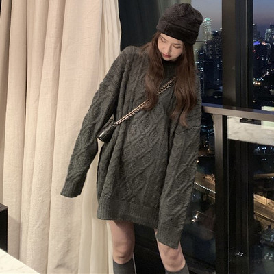 Hosszú és széles téli pulóver több színben