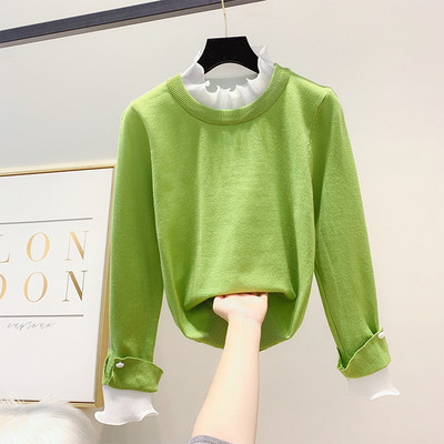 Γυναικείο πουλόβερ με τούλι σε τέσσερα χρώματα