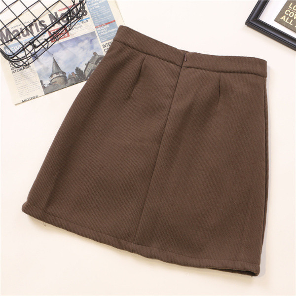 Modern női rövid szoknya négy színben, magas derékkal