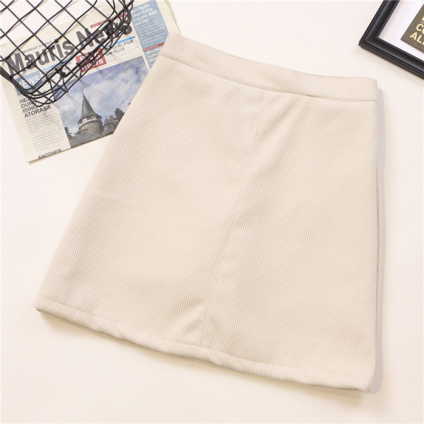 Modern női rövid szoknya négy színben, magas derékkal