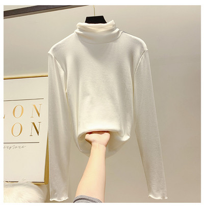 Modern női blúz magas gallérral, öt színben