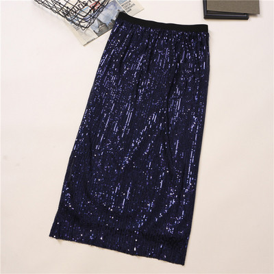 Női szoknya több színben flitterekkel, magas derékkal