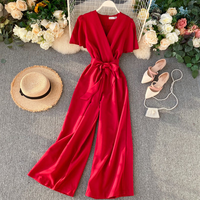 Μοντέρνες γυναικείες ολόσωμες φόρμες με ζώνη  πολλά χρώματα