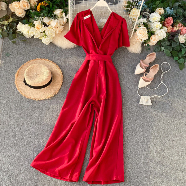 Μοντέρνες γυναικείες ολόσωμες φόρμες με ζώνη  πολλά χρώματα