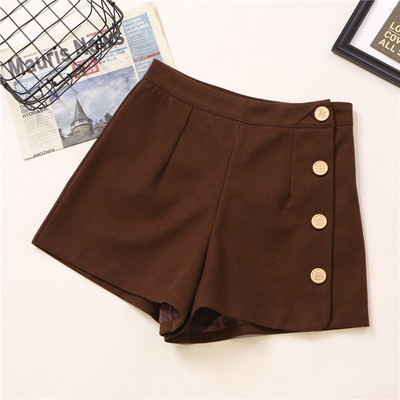 Modern női nadrág négy színben, gombokkal, magas derékkal