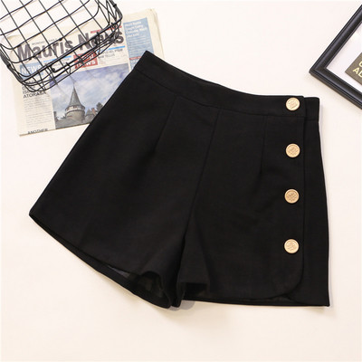 Modern női nadrág négy színben, gombokkal, magas derékkal