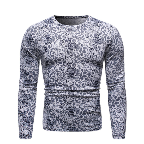 Pulover modern pentru bărbați cu decolteu rotund