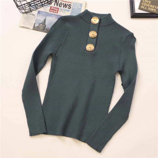 Női alkalmi blúz négy színben, hosszú ujjal és gombokkal