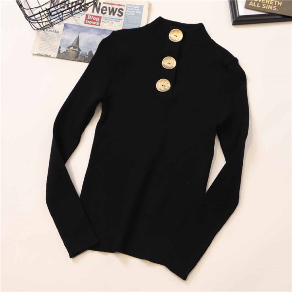 Női alkalmi blúz négy színben, hosszú ujjal és gombokkal