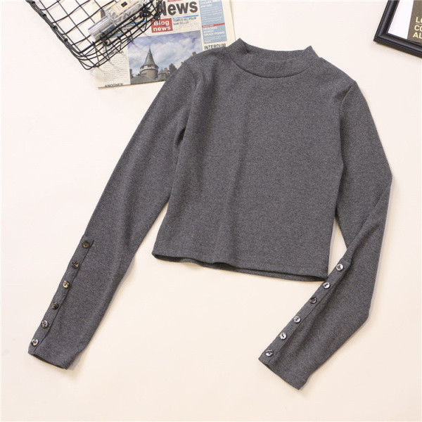 Női blúz négy színben, hosszú ujjal és gombokkal