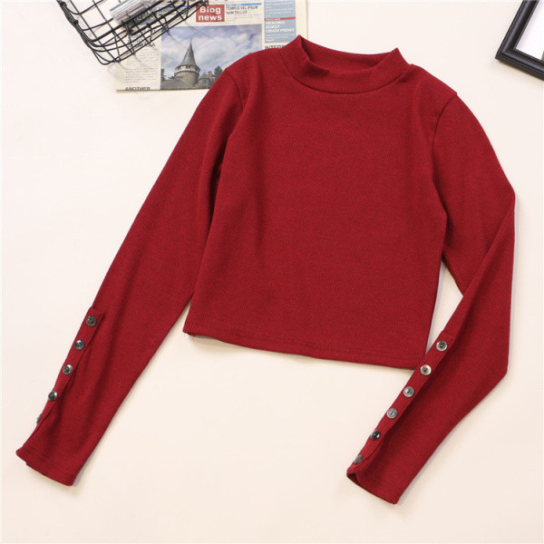 Női blúz négy színben, hosszú ujjal és gombokkal