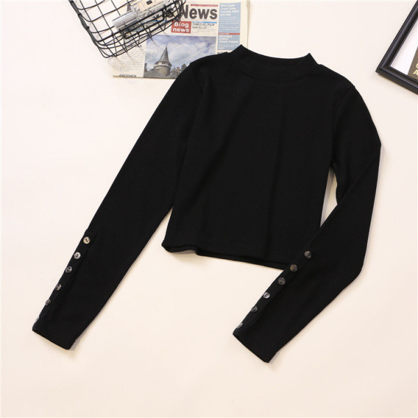 Női blúz négy színben, hosszú ujjal és gombokkal