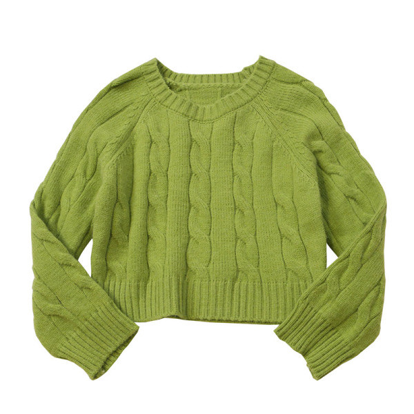 Modern női pulóver öt színben, kerek nyakkivágással