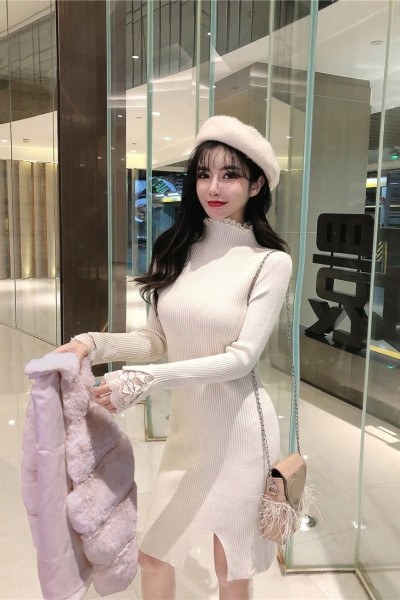 Rövid pehelymellény rózsaszín és bézs színben