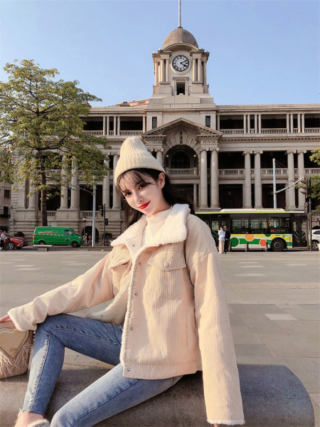 Alkalmi kordbársony kabát puha béléssel, három színben