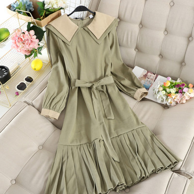 Női hosszú ruha övvel, három színben