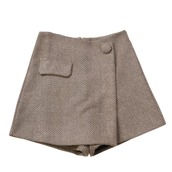 Modern női szoknya-nadrág négy színben, gombbal