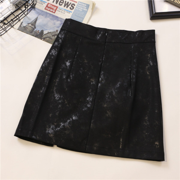 Modern női szoknya három színben, magas derékkal és cipzárral