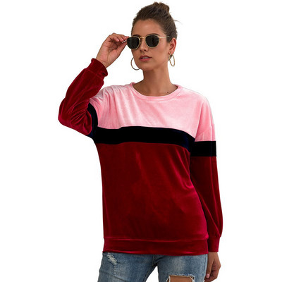 Lezser női blúz hosszú ujjal, O-nyakú két színben