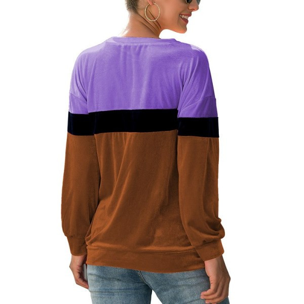 Lezser női blúz hosszú ujjal, O-nyakú két színben