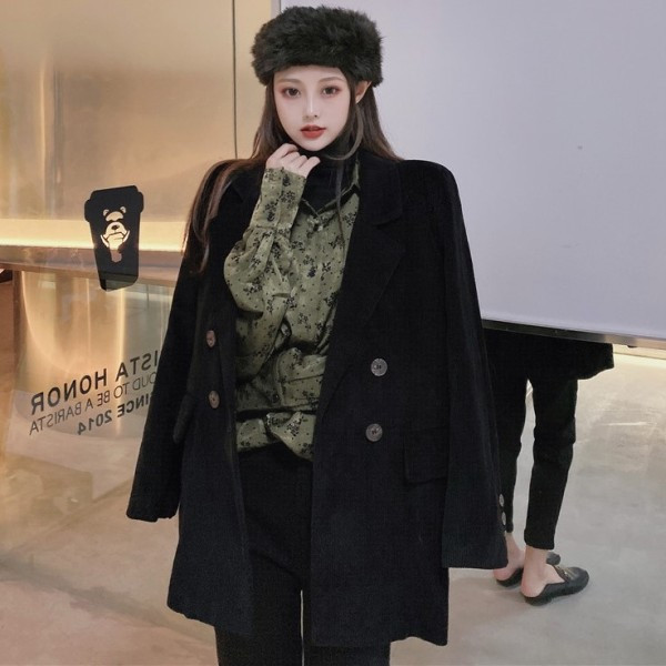 Női ing zöld és bordó színben, klasszikus modell