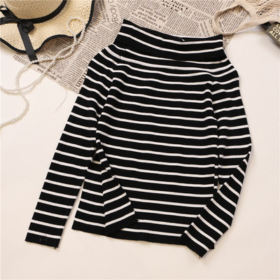 Γυναικεία ριγέ μπλούζα με μακριά μανίκια σε τέσσερα χρώματα