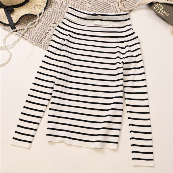 Γυναικεία ριγέ μπλούζα με μακριά μανίκια σε τέσσερα χρώματα