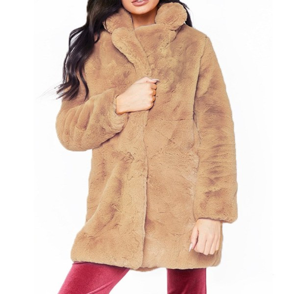 Modern női hosszú kabát zsebekkel, négy színben