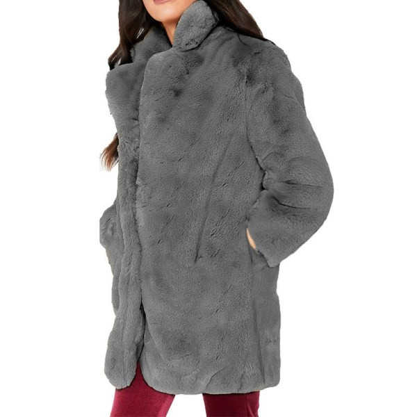 Modern női hosszú kabát zsebekkel, négy színben