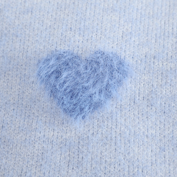 Modern női pehelypulóver négy színben szívecskékkel