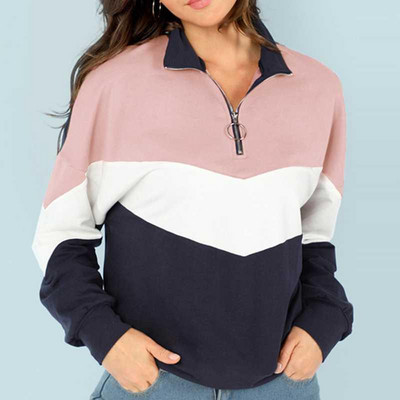 Alkalmi női pulóver magas gallérral és hosszú ujjal, öt színben