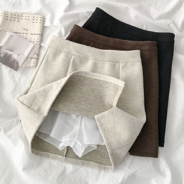 Lezser női szoknya három színben, magas derékkal és cipzárral