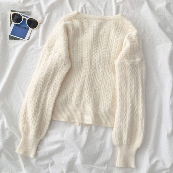 Női mellény két színben V-nyakú és 3D elemekkel