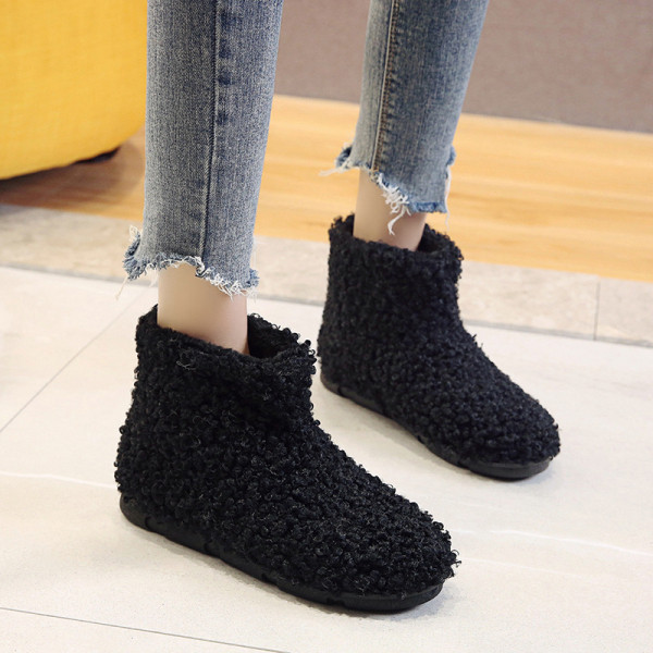 Női pehelycsizma fekete és barna színben