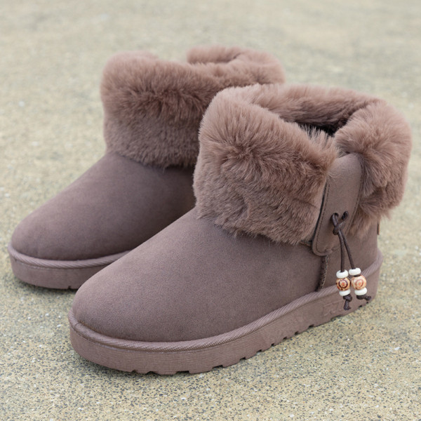 Öko velúrból készült modern női csizma pehelytal, három színben