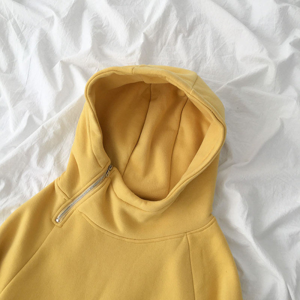 Női alkalmi pulóver három színben cipzárral és zsebekkel